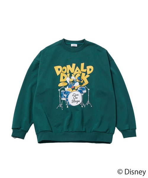 JUNRED（ジュンレッド）の「【 DISNEY / ディズニー 】ドナルドダック / スウェットプルオーバー（スウェット・メンズ・オフホワイト/チャコールグレー/グリーン・L/M）」の17枚目の写真