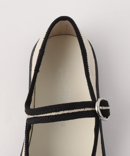green label relaxing（グリーンレーベルリラクシング）の「TJ GLR ストラップ シューズ 17cm-21cm（バレエシューズ・キッズ・ナチュラル/ブラック・21cm/19cm/20cm/18cm/17cm）」の10枚目の写真