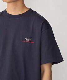 【WEB限定】SHIPS: STYLISH STANDARD ロゴ 刺繍 Tシャツ