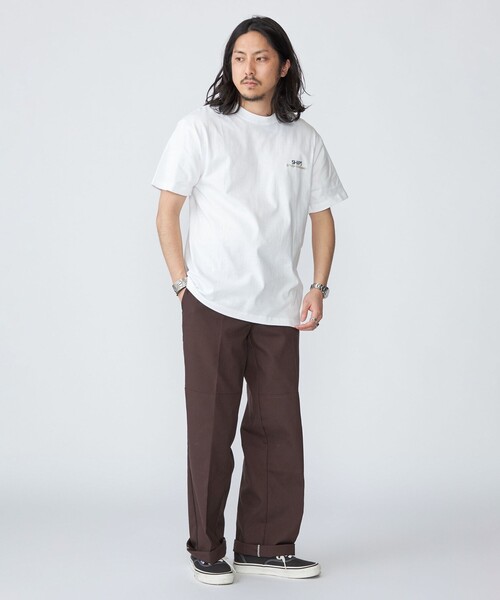 セール】【WEB限定】SHIPS: STYLISH STANDARD ロゴ 刺繍 Tシャツ