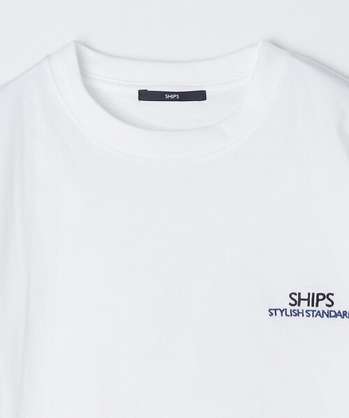 SHIPS（シップス）の「【WEB限定】SHIPS: STYLISH STANDARD ロゴ 刺繍 Tシャツ（Tシャツ/カットソー・メンズ・ダークグレー/コバルトブルー/ネイビー/ホワイト系/ブラック/ホワイト・X-LARGE/LARGE/MEDIUM/SMALL）」の20枚目の写真