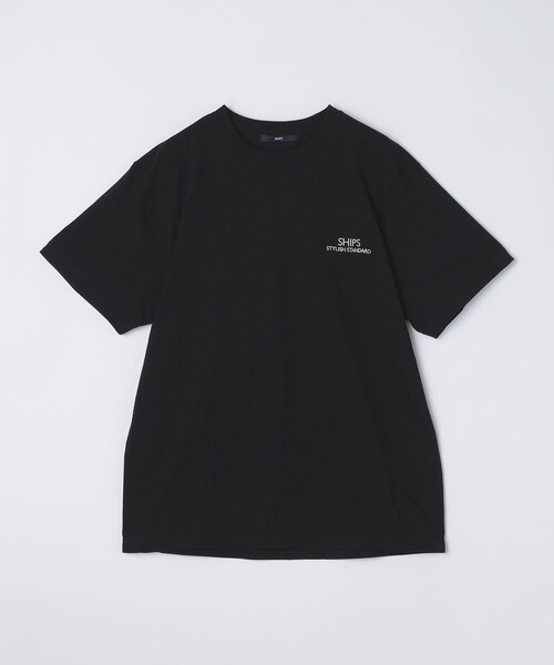 ♥️本日限定価格！MARK & LONA® ♡ スタンドリブトップス 36 セール】【WEB限定】SHIPS: STYLISH STANDARD ロゴ 刺繍 Tシャツ（T