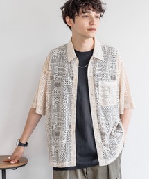 シアーシャツ / レースビッグシルエットシャツ SHEER SHIRTS / 　LACE BIG SILHOUETTE SHIRT