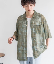 RAGEBLUE | シアーシャツ / レースビッグシルエットシャツ SHEER SHIRTS / 　LACE BIG SILHOUETTE SHIRT(シャツ/ブラウス)