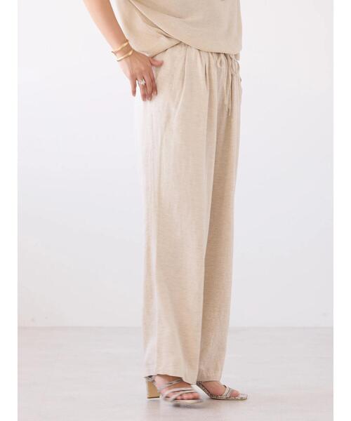 AMERICAN HOLIC(アメリカンホリック)の「接触冷感リネンブレンドワイドパンツ(その他パンツ・レディース・ライトベージュ/ブルー/ストライプ/チャコールグレー・L/M/S)」の16枚目の写真