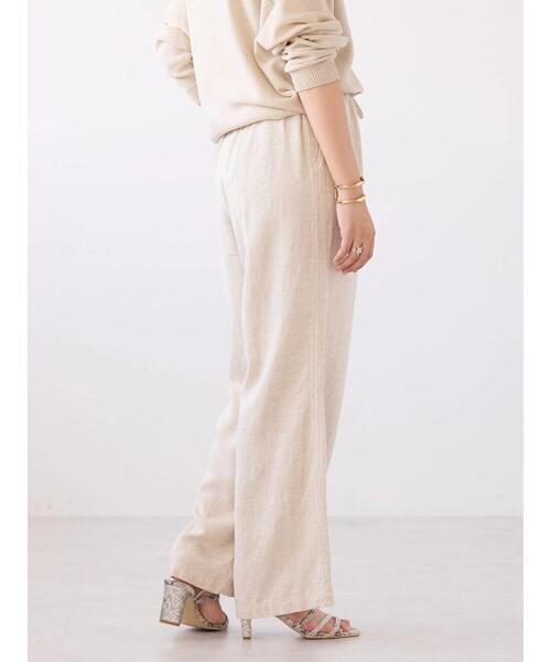 AMERICAN HOLIC(アメリカンホリック)の「接触冷感リネンブレンドワイドパンツ(その他パンツ・レディース・ライトベージュ/ブルー/ストライプ/チャコールグレー・L/M/S)」の17枚目の写真