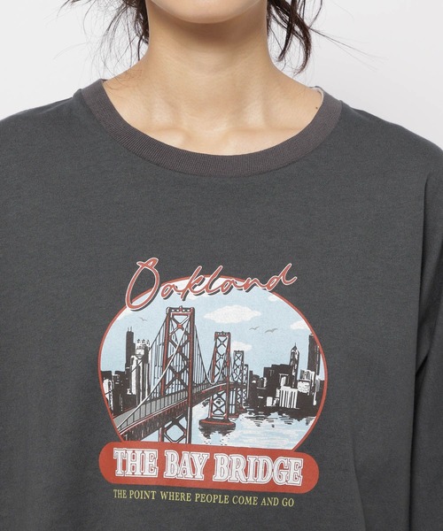 niko and...(ニコアンド)の「スーベニアワイドTシャツ(Tシャツ/カットソー・レディース・オフホワイト/ナチュラル/ピンク/チャコール/ブルー/スモーク/アイボリー・FREE)」の14枚目の写真