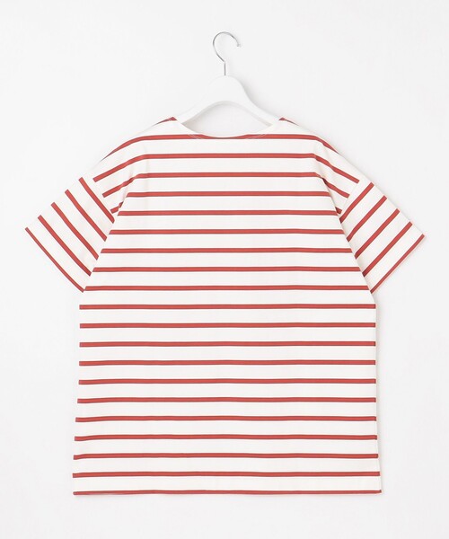 自由区(ジユウク)の「【洗える】ボーダーワイドBIG Tシャツ(Tシャツ/カットソー・レディース・ブラウン系1/レッド系1/ブラック系1・38)」の14枚目の写真