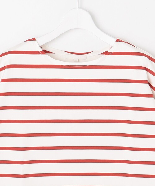 自由区(ジユウク)の「【洗える】ボーダーワイドBIG Tシャツ(Tシャツ/カットソー・レディース・ブラウン系1/レッド系1/ブラック系1・38)」の15枚目の写真