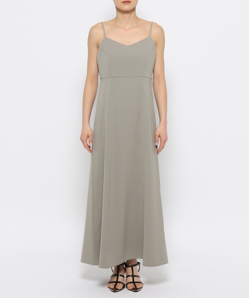 mysty woman（ミスティウーマン）の「チュールフリル×キャミワンピース　119545（ドレス・レディース・カーキ/ブラック・FREE）」の17枚目の写真