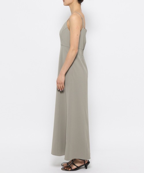 mysty woman（ミスティウーマン）の「チュールフリル×キャミワンピース　119545（ドレス・レディース・カーキ/ブラック・FREE）」の18枚目の写真