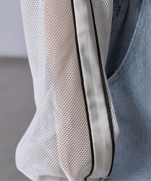RAY CASSIN（レイカズン）の「メッシュボレロ（カーディガン/ボレロ・レディース・ブラック/ブルー/ホワイト・FREE）」の17枚目の写真