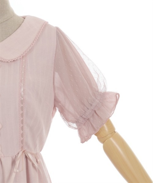 axes femme POETIQUE（アクシーズファムポエティック）の「ティアードドーリーワンピース（ワンピース・レディース・ミント/ピンク/クリーム・MEDIUM）」の12枚目の写真