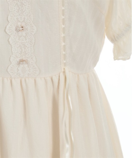 axes femme POETIQUE（アクシーズファムポエティック）の「ティアードドーリーワンピース（ワンピース・レディース・ミント/ピンク/クリーム・MEDIUM）」の8枚目の写真