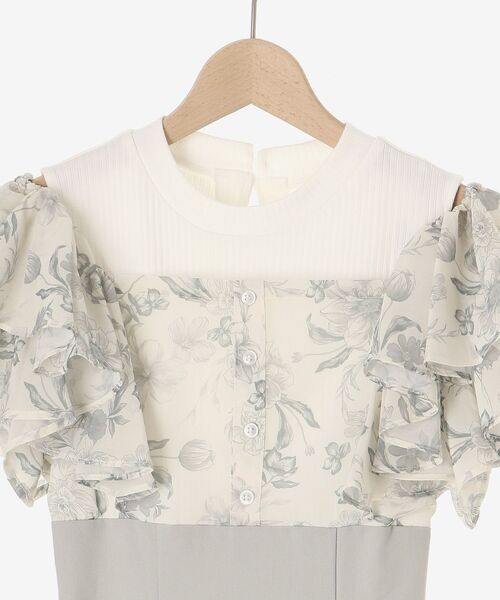 MAJESTIC LEGON(マジェスティックレゴン)の「ウエストきゅっとフリルフレアワンピ(ワンピース・レディース・ブラック系その他/ブルー系その他4/グレー系その他/ベージュ系その他2/グレー・SMALL/MEDIUM/X-SMALL)」の19枚目の写真