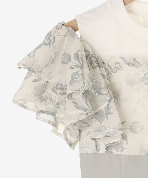 MAJESTIC LEGON(マジェスティックレゴン)の「ウエストきゅっとフリルフレアワンピ(ワンピース・レディース・ブラック系その他/ブルー系その他4/グレー系その他/ベージュ系その他2/グレー・SMALL/MEDIUM/X-SMALL)」の20枚目の写真