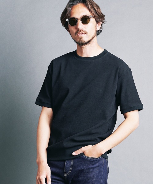 Magine(マージン)の「CTN OPEN END SURF KNIT P/O KNITSAW S/S:コットン オープンエンド サーフニット 半袖ニットソー(Tシャツ/カットソー・メンズ・ブラック/ネイビー/キャメル/グレー/オフホワイト・48/44/46)」の3枚目の写真