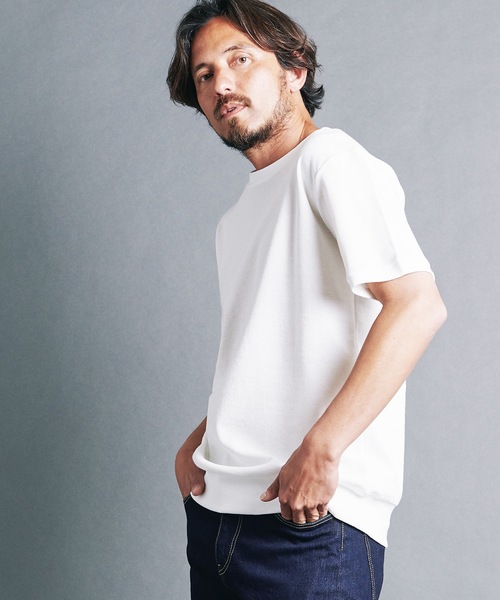 Magine(マージン)の「CTN OPEN END SURF KNIT P/O KNITSAW S/S:コットン オープンエンド サーフニット 半袖ニットソー(Tシャツ/カットソー・メンズ・ブラック/ネイビー/キャメル/グレー/オフホワイト・48/44/46)」の6枚目の写真