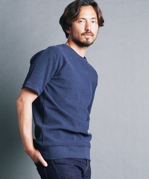 Magine(マージン)の「CTN OPEN END SURF KNIT P/O KNITSAW S/S:コットン オープンエンド サーフニット 半袖ニットソー(Tシャツ/カットソー・メンズ・ブラック/ネイビー/キャメル/グレー/オフホワイト・48/44/46)」の20枚目の写真