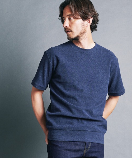 Magine(マージン)の「CTN OPEN END SURF KNIT P/O KNITSAW S/S:コットン オープンエンド サーフニット 半袖ニットソー(Tシャツ/カットソー・メンズ・ブラック/ネイビー/キャメル/グレー/オフホワイト・48/44/46)」の21枚目の写真