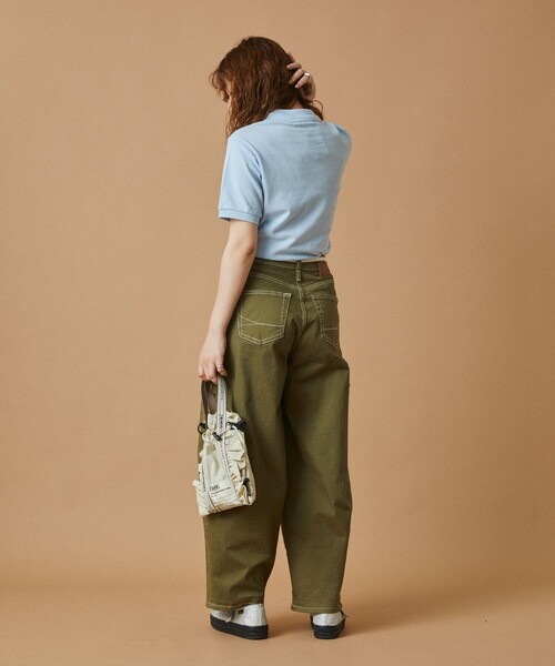 FREAK'S STORE（フリークスストア）の「ワンポイントハート刺繍 コンパクトポロ/ポロシャツ（ポロシャツ・レディース・ピンク/オフホワイト/ブラック/サックスブルー・ﾌﾘ-）」の11枚目の写真