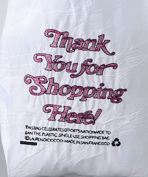 OPEN EDITIONS（オープンエディションズ）の「＜OPEN EDITIONS＞THANKYOU トートバッグ MINI（エコバッグ/サブバッグ・レディース・レッド/ホワイト・FREE）」の9枚目の写真