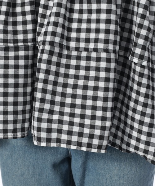 fifth(フィフス)の「衿パールギャザーフリルブラウス(シャツ/ブラウス・レディース・ブラック/ホワイト/ブラック×ホワイト・M)」の8枚目の写真