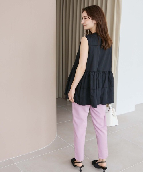 fifth(フィフス)の「衿パールギャザーフリルブラウス(シャツ/ブラウス・レディース・ブラック/ホワイト/ブラック×ホワイト・M)」の11枚目の写真