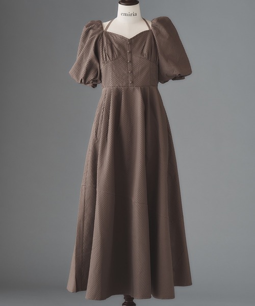 emiriawiz（エミリアウィズ）の「Corset floating jacquard one-piece