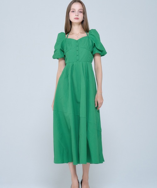 emiriawiz（エミリアウィズ）の「Corset floating jacquard one-piece