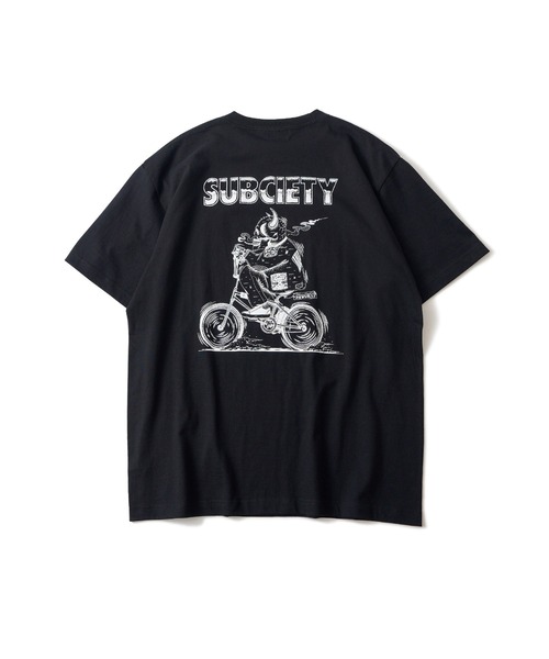 Subciety(サブサエティ)の「Skull rider TEE(Tシャツ/カットソー・メンズ・ブラック/ホワイト/サンドベージュ/ホワイト×グリーン/ブラック×ブルー・SMALL/MEDIUM/LARGE/X-LARGE/XX-LARGE)」の8枚目の写真