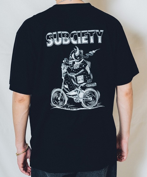 Subciety(サブサエティ)の「Skull rider TEE(Tシャツ/カットソー・メンズ・ブラック/ホワイト/サンドベージュ/ホワイト×グリーン/ブラック×ブルー・SMALL/MEDIUM/LARGE/X-LARGE/XX-LARGE)」の16枚目の写真