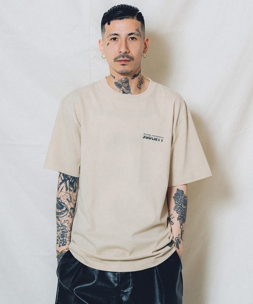 Subciety(サブサエティ)の「Skull rider TEE(Tシャツ/カットソー・メンズ・ブラック/ホワイト/サンドベージュ/ホワイト×グリーン/ブラック×ブルー・SMALL/MEDIUM/LARGE/X-LARGE/XX-LARGE)」の17枚目の写真