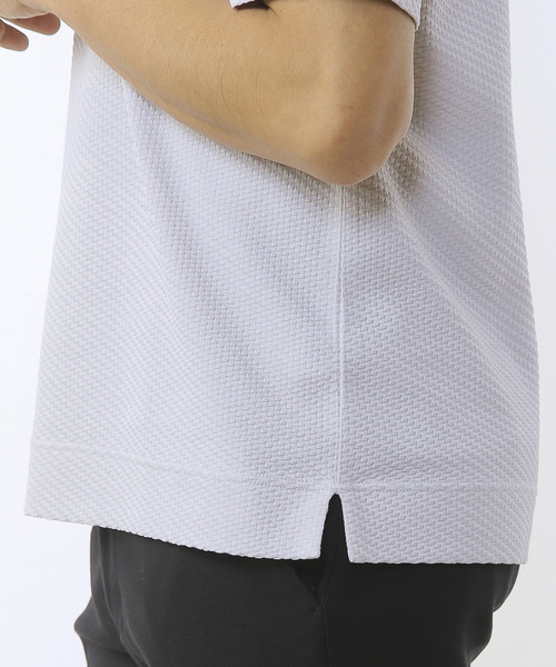 MEN'S MELROSE（メンズメルローズ）の「シルケットリンクスキーネックTシャツ（Tシャツ/カットソー・メンズ・グレイッシュベージュ/チャコールグレー/ライトグレー・2/4/3）」の4枚目の写真