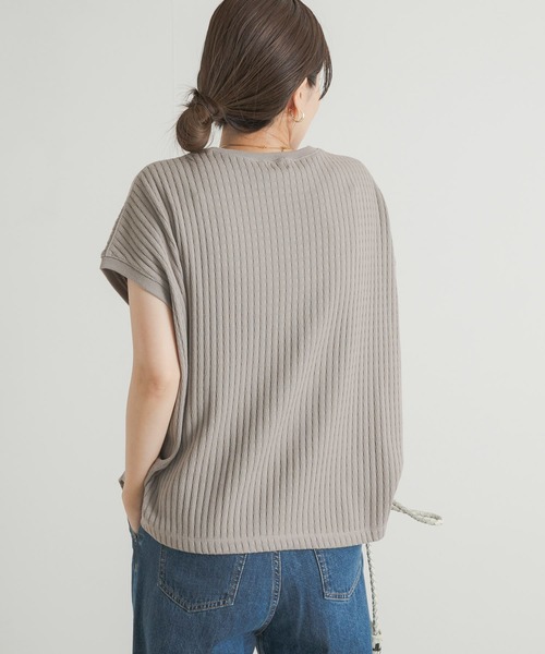 URBAN RESEARCH DOORS(アーバンリサーチドアーズ)の「針抜きサーマルフレンチスリーブ(Tシャツ/カットソー・レディース・ベージュ系その他/アイボリー/イエロー系その他・MEDIUM)」の7枚目の写真