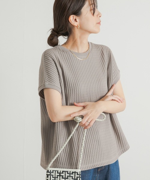 URBAN RESEARCH DOORS(アーバンリサーチドアーズ)の「針抜きサーマルフレンチスリーブ(Tシャツ/カットソー・レディース・ベージュ系その他/アイボリー/イエロー系その他・MEDIUM)」の9枚目の写真