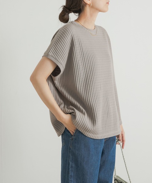 URBAN RESEARCH DOORS(アーバンリサーチドアーズ)の「針抜きサーマルフレンチスリーブ(Tシャツ/カットソー・レディース・ベージュ系その他/アイボリー/イエロー系その他・MEDIUM)」の10枚目の写真