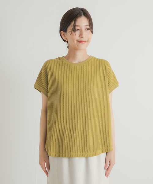 URBAN RESEARCH DOORS(アーバンリサーチドアーズ)の「針抜きサーマルフレンチスリーブ(Tシャツ/カットソー・レディース・ベージュ系その他/アイボリー/イエロー系その他・MEDIUM)」の13枚目の写真