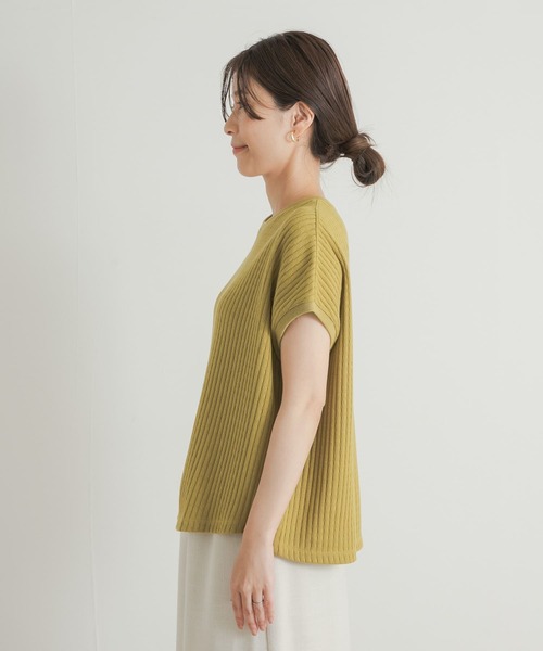 URBAN RESEARCH DOORS(アーバンリサーチドアーズ)の「針抜きサーマルフレンチスリーブ(Tシャツ/カットソー・レディース・ベージュ系その他/アイボリー/イエロー系その他・MEDIUM)」の14枚目の写真