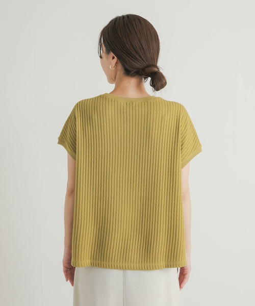 URBAN RESEARCH DOORS(アーバンリサーチドアーズ)の「針抜きサーマルフレンチスリーブ(Tシャツ/カットソー・レディース・ベージュ系その他/アイボリー/イエロー系その他・MEDIUM)」の15枚目の写真