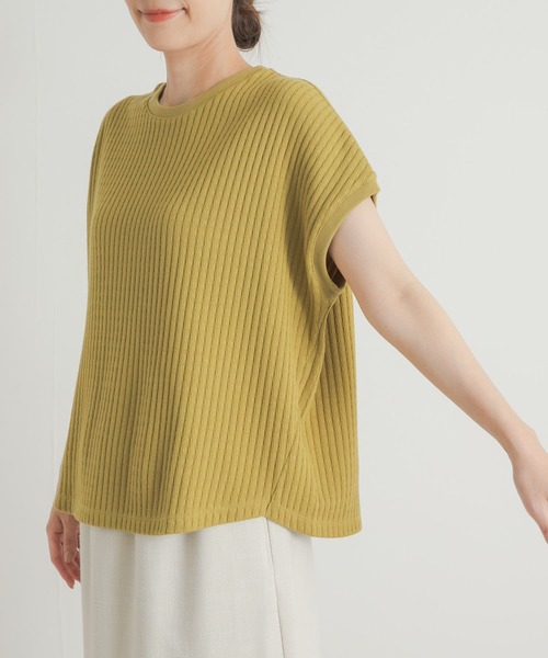URBAN RESEARCH DOORS(アーバンリサーチドアーズ)の「針抜きサーマルフレンチスリーブ(Tシャツ/カットソー・レディース・ベージュ系その他/アイボリー/イエロー系その他・MEDIUM)」の16枚目の写真