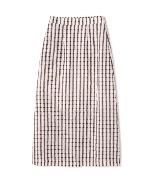 N.（N. Natural Beauty Basic）（エヌエヌナチュラルビューティーベーシック）の「◆シアーチェックロングスカート（スカート・レディース・ホワイト系その他/ブルー系その他/ブラック系その他・MEDIUM）」の12枚目の写真