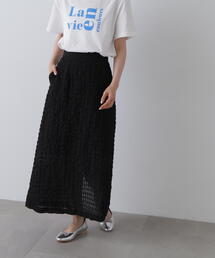 N.（N. Natural Beauty Basic） | ◆シアーチェックロングスカート(スカート)