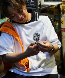 SUNIAKADANSHI/スニアカダンシ 別注 半袖 ゲームシャツ