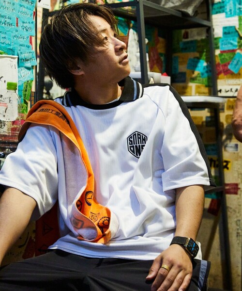 FREAK'S STORE(フリークスストア)の「SUNIAKADANSHI/スニアカダンシ 別注 半袖 ゲームシャツ(Tシャツ/カットソー・メンズ・ブラック/ホワイト・LARGE/X-LARGE/MEDIUM)」の19枚目の写真