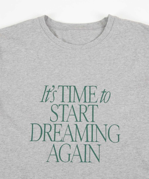 titivate(ティティベイト)の「ハーフスリーブロゴTシャツ(Tシャツ/カットソー・レディース・グレー/オフホワイト・FREE)」の7枚目の写真