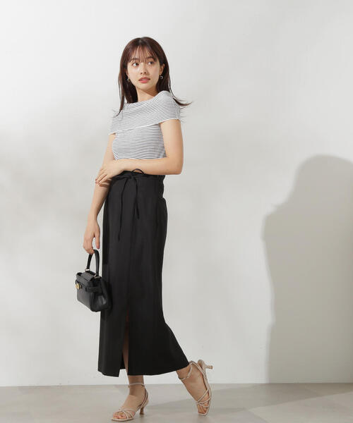PROPORTION BODY DRESSING（プロポーションボディドレッシング）の「オフショルノースリニット / 1214270709（ニット/セーター・レディース・パープル/ダークグレー/ブラック系その他・FREE）」の11枚目の写真