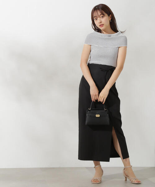 PROPORTION BODY DRESSING（プロポーションボディドレッシング）の「オフショルノースリニット / 1214270709（ニット/セーター・レディース・パープル/ダークグレー/ブラック系その他・FREE）」の12枚目の写真