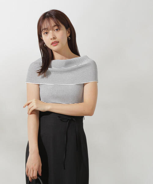 PROPORTION BODY DRESSING（プロポーションボディドレッシング）の「オフショルノースリニット / 1214270709（ニット/セーター・レディース・パープル/ダークグレー/ブラック系その他・FREE）」の13枚目の写真