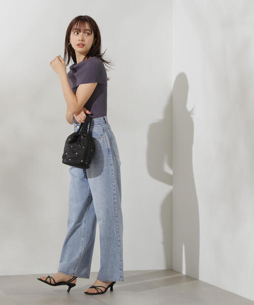 PROPORTION BODY DRESSING（プロポーションボディドレッシング）の「オフショルノースリニット / 1214270709（ニット/セーター・レディース・パープル/ダークグレー/ブラック系その他・FREE）」の18枚目の写真